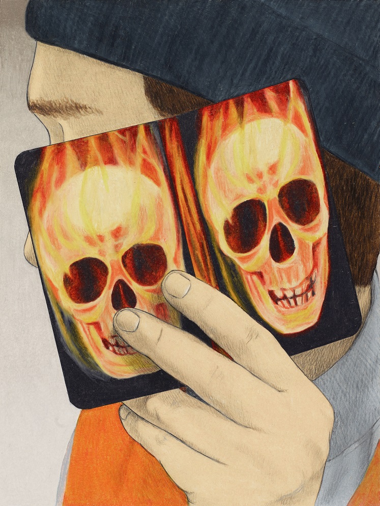Burning Skeleton Phone Case