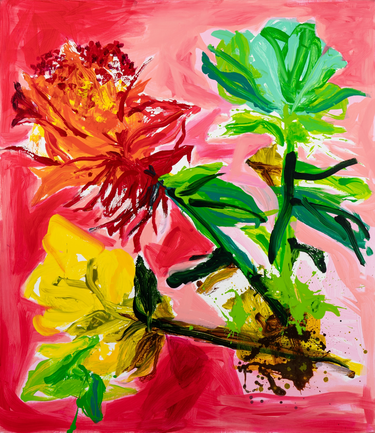 흩어진 꽃 25-16(fleurs dispersées 25-16)