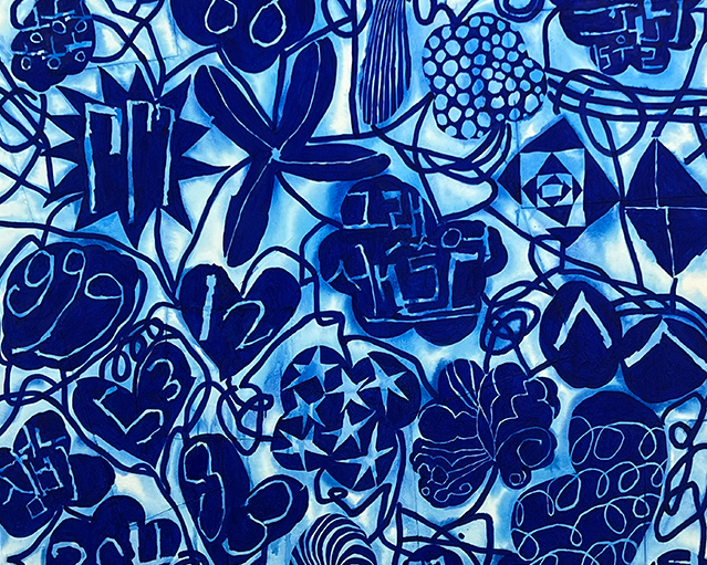 김선형 : GARDEN BLUE, 꽃이 아닌 꽃